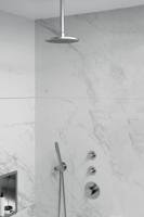 Brauer Brushed Edition Thermostatische Regendoucheset Inbouw - Hoofddouche 20 cm - Handdouche Staaf - Doucheslang - Wandaansluitbocht - Rvs - thumbnail