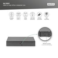 Digitus DA-70257 USB 3.0-hub 4 poorten Zwart - thumbnail