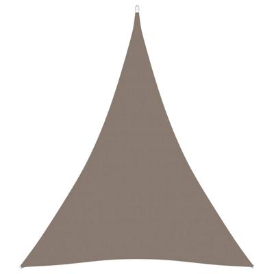 Zonnescherm driehoekig 4x5x5 m oxford stof taupe