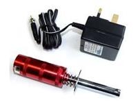 Fastrax nitro glow starter met meter 1800mah, incl. lader - thumbnail