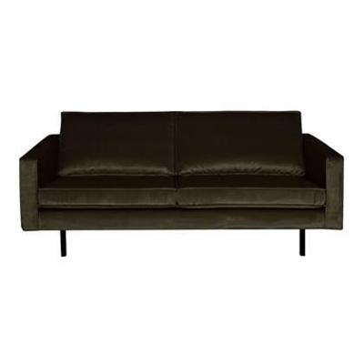 WOOOD Bank 2,5-zits 'Rodeo' Velvet, kleur Groen