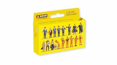 NOCH 16122 H0 Op het station figuren Geverfd, Staand