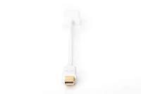 ASSMANN Electronic Mini DP -HDMI type A mini DisplayPort 1.1a HDMI type A Wit kabeladapter/verloopst - thumbnail