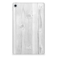 Lenovo Tab M10 Plus (3e generatie) Silicone Tablet Hoes White Wood - thumbnail