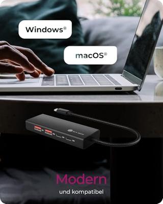 ICY BOX IB-HUB1436-CPD laptop dock & poortreplicator Bedraad USB 3.2 Gen 2 (3.1 Gen 2) Type-C Zwart ICY BOX IB-HUB1436-CPD laptop dock & poortreplicator Bedraad USB 3.2 Gen 2 (3.1 Gen 2) Type-C Zwart