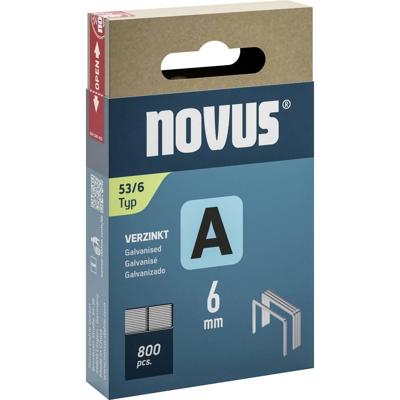 Novus Tools 042-0776 Nieten met fijn draad Type 53 800 stuk(s) Afm. (l x b) 6 mm x 11.3 mm