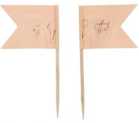 Prikkers Elegant Lush Blush Happy Birthday - 36 Stuks - thumbnail