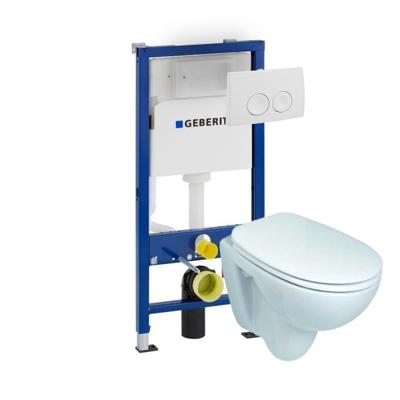 Geberit UP100 Toiletset Compleet Start | Inbouwreservoir | Wandcloset met drukplaat