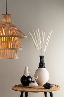 J-Line vaas Klein Rond - keramek - zwart|beige - 2 stuks J-Line vaas Klein Rond - keramek - zwart|beige - 2 stuks