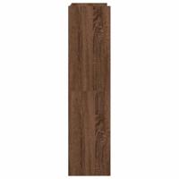 VidaXL Schoenenrek 60x25x100 cm bewerkt hout bruin eikenkleur - thumbnail
