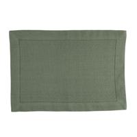 Linen&More Placemats 35x50 cm Indi Army Green 4 Stuks - thumbnail