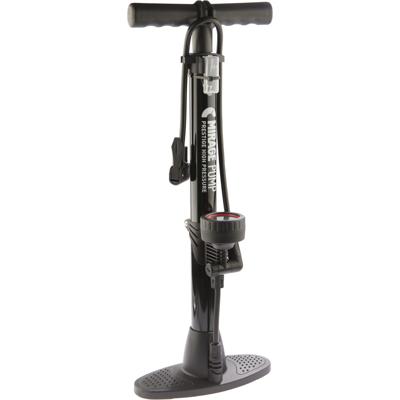 SKS Mirage vloerpomp staal met meter dualhead