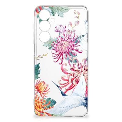 Samsung Galaxy A54 5G | TPU Hoesje | Bird Flowers Samsung Galaxy A54 5G | TPU Hoesje | Bird Flowers