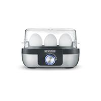 Severin EK 3163 Eierkoker BPA-vrij, Met maatbeker, Met eierprikker RVS, Zwart - thumbnail