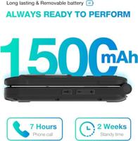 AGM Mobile M8 Flip Clamshell telefoon Zwart - thumbnail