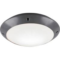 LED Plafondlamp - Badkamerlamp - Trion Camiro - Opbouw Rond - Waterdicht IP54 - E27 Fitting - Mat Antraciet - Kunststof - thumbnail