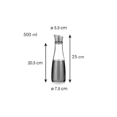 Flesje Tescoma Vitamino Siliconen Plastic Borosilicaatglas 500 ml Transparant