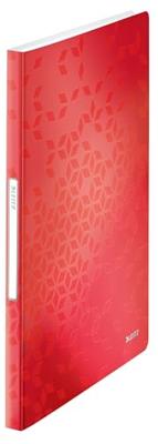 Leitz WOW showalbum A4, 40 hoezen, rood