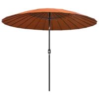 VidaXL Parasol met aluminium paal 270 cm terracottakleurig - thumbnail