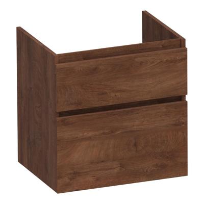 Brauer Delight - Onderkast - 60 cm - met 2 Softclose Lades Greeploos en 1 Sifon Uitsparing - Forest Cacao