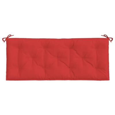 Tuinbankkussens 2 st 120x50x7 cm oxford stof rood - thumbnail