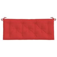 VidaXL Tuinbankkussens 2 st 120x50x7 cm oxford stof rood - thumbnail