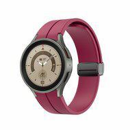 D-buckle sportbandje - Bordeaux - Samsung Galaxy Watch 5 (Pro) - 40mm / 44mm / 45mm - thumbnail