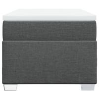 Boxspring met matras stof donkergrijs 90x190 cm - thumbnail