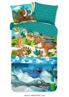 Good Morning Kinderdekbedovertrek "dinosaurussen" - Multi - (140x200/220 cm) - Katoen - thumbnail