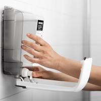 Zeepdispenser katrin 1000ml wit 77373 - thumbnail