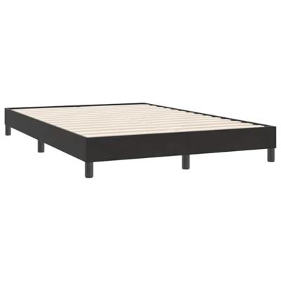 Boxspring met matras en LED fluweel zwart 160x220 cm