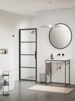Nisdeur Sealskin SOHO 100x210 cm 8 mm Helderglas (Links draaiend) - thumbnail