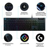 Logitech G G815 Lightsync toetsenbord Zwart - GL Tactile - thumbnail