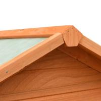 Vogelkooi 125,5x59,5x164 cm massief grenen- en vurenhout - thumbnail