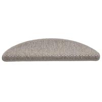 VidaXL Trapmatten zelfklevend 15 st sisal-look 56x17x3cm zilverkleurig - thumbnail