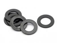 Washer 7 x 12 x 0.8mm (6pcs/black) (Z699) - thumbnail