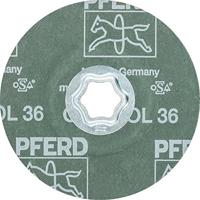 PFERD TOOLS 64193003 Combiclick keramische korrel fiberschijf Ø 115 mm Co-Cool 36 voor roestvrij staal Diameter 115 mm - thumbnail