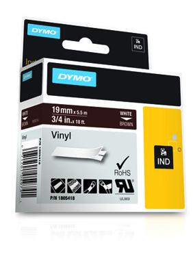 DYMO 1805418 labelprinter-tape Wit op bruin DYMO 1805418 labelprinter-tape Wit op bruin