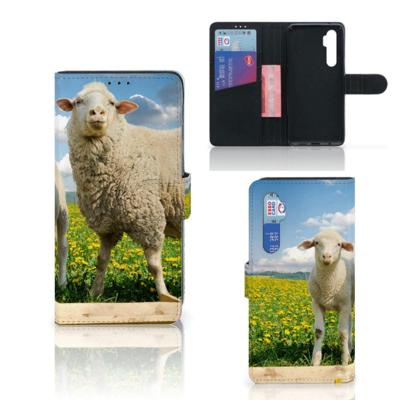 Xiaomi Mi Note 10 Lite | Telefoonhoesje | Met pasjeshouder | Schaap en Lammetje Xiaomi Mi Note 10 Lite | Telefoonhoesje | Met pasjeshouder | Schaap en Lammetje