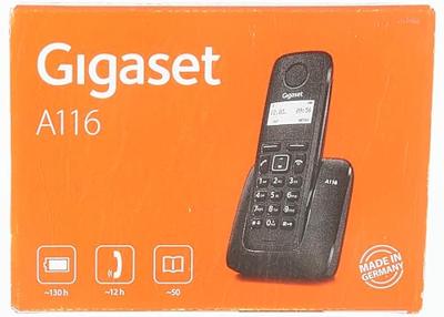 Draadloze telefoon Gigaset A116BL Zwart