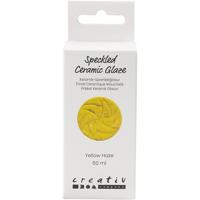 Creativ Company Gespikkeld keramiekglazuur, 999-1060 °c, dekkend, yellow haze, 60 ml/ 1 fles - thumbnail