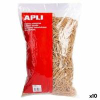 Elastische banden Apli Bruin 120 x 2 mm (10 Stuks) - thumbnail