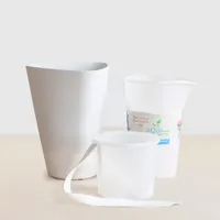 Zelfwaterende bloempot - Basel - Wit - P12 - thumbnail