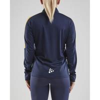 Craft 1905625 Progress Halfzip Tee LS W - Navy/Yellow - M - thumbnail