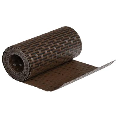 Balkonschermen 5 st 255x19 cm poly rattan bruin en zwart - thumbnail