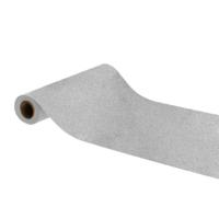 Tafelloper Op Rol Zilver Glitter Premium (30x500cm) - thumbnail