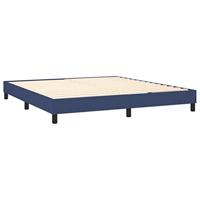 Boxspring met matras stof blauw 160x200 cm - thumbnail