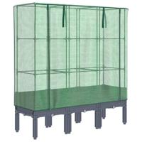 Plantenbak verhoogd met kashoes 120x40x140 cm rattanlook - thumbnail