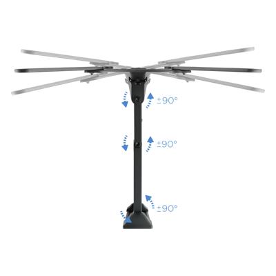 Muursteun voor tv met arm TooQ LP6055TN-B 23"-55" 23" 30 Kg - thumbnail