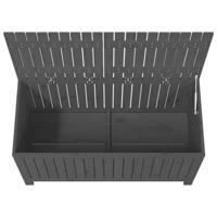 Tuinbox 121x55x64 cm massief grenenhout grijs - thumbnail